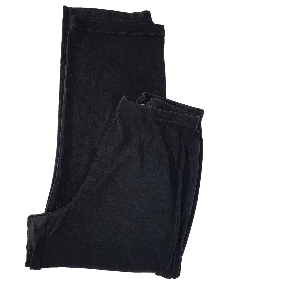 Chicos Travelers Womens Pants Straight L Short Black Slinky Knit Pull On Stretch - Picture 3 of 8